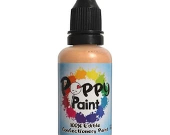 Champagne Edible Poppy Paint, Pintura de amapola de secado rápido para pasteles, galletas, chocolates, pintura de amapola de calidad superior compatible con la FDA (30ml)