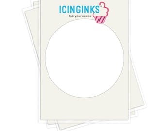 Hielos™ Prime Pre-cut Hojas de Escarcha Comestible (8"pulgadas) Pack - 24 hojas tamaño A4