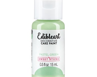Pastel Verde Verde Decorativo Decorativo Pintura 15ml - Pintura Comestible, Pintura Glaseado, Pintura Decorativa para Pasteles, Colorante para Alimentos, Pintura para Galletas, Pintura para Pasteles