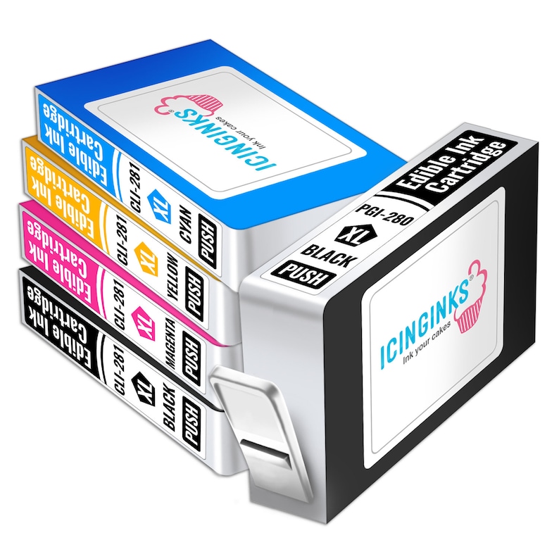 Icinginks Refillable Edible Ink Cartridges 5 Pack CLI281XL / Etsy