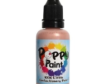 Pintura de amapola comestible de caramelo de algodón, pintura de amapola de secado rápido para pasteles, galletas, chocolates, pintura de amapola de calidad superior compatible con la FDA (30ml)