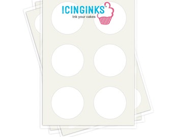 Hielos™ Prime Pre-cut Hojas de Escarcha Comestible (3"pulgadas) Pack - 24 hojas tamaño A4