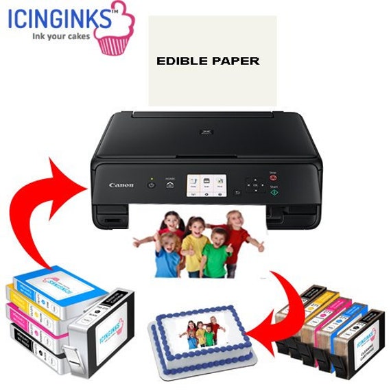 Icinginks Edible Package - Canon Edible Printer, Edible Paper, Ink Cartridges, Cleaning Cartridges, Best Image Printer