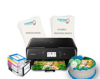Icinginks Exclusive Edible Printer Package – Wafer & Flexible Frosting Sheets, Edible Cartridges