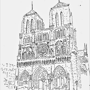 Notre Dame Cathedral Portal Doors and Rose Window