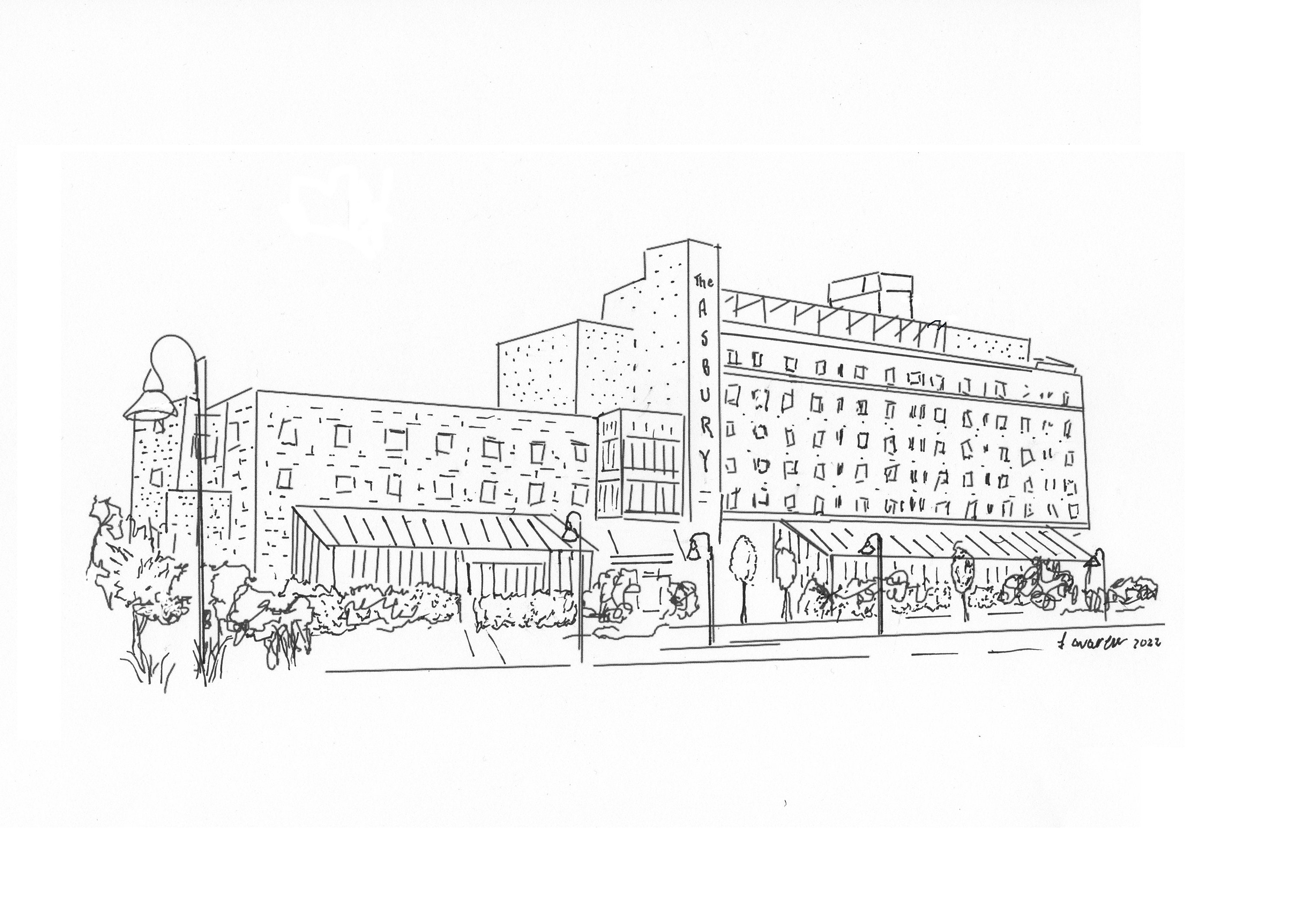 The Asbury, een monumentaal hotel in Asbury Park, New Jersey
