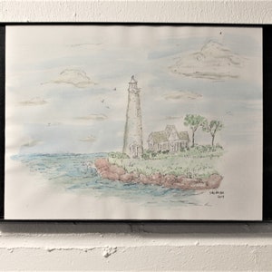 Lighthouse Watercolor