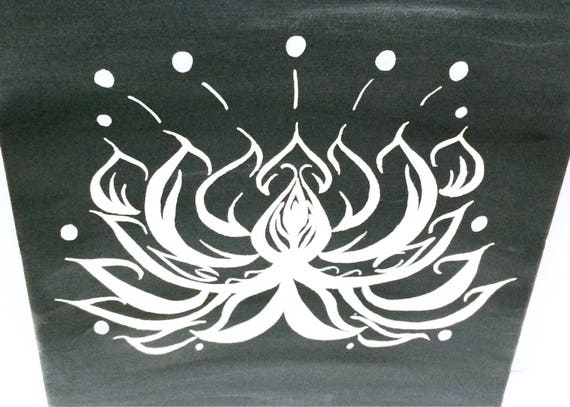 White Lotus Canvas Flower Decor Zen Art Gift Yoga Room Decor Calming Wall Art Painting Meditation Mindfulness Lotus Flower Home Decor Gift