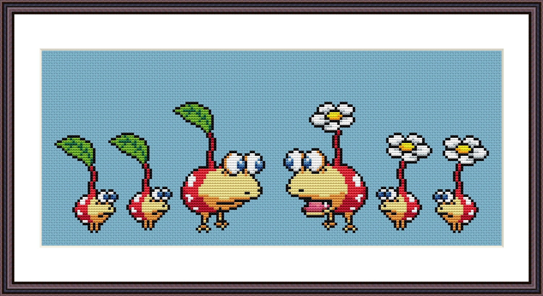 Pikmin Video Game Cross Stitch Pattern PDF Downloadable - Bulborb