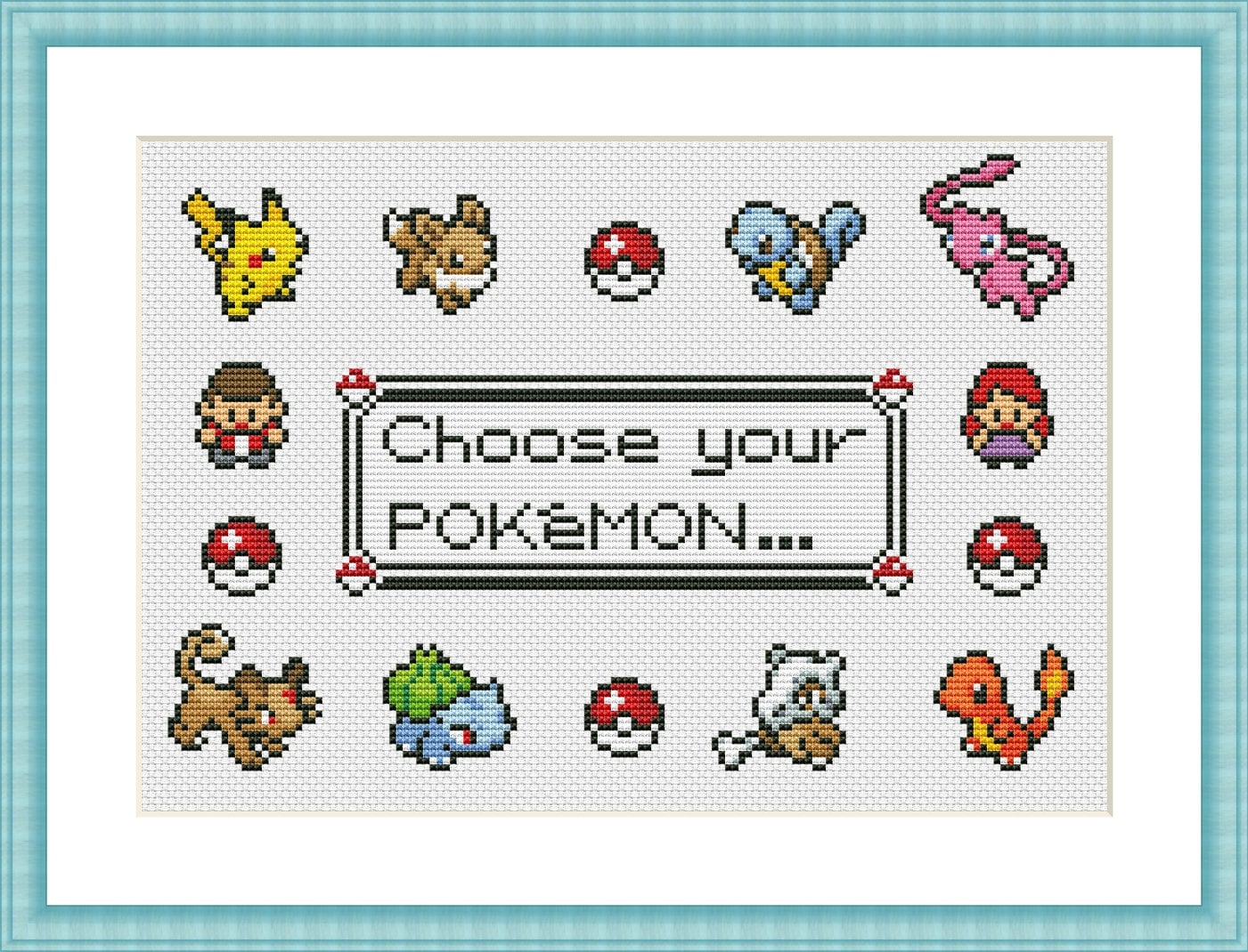 Pokémon Cross Stitch: Bring your favorite Pokémon to life with