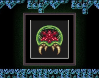 Metroid Cross Stitch Pattern PDF - Retro Video Game - Pattern Keeper