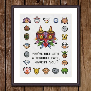 Legend of Zelda - Majora's Mask - Funny Cross Stitch Pattern PDF Instant Download