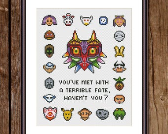 Legend of Zelda - Majora's Mask - Funny Cross Stitch Pattern PDF Instant Download