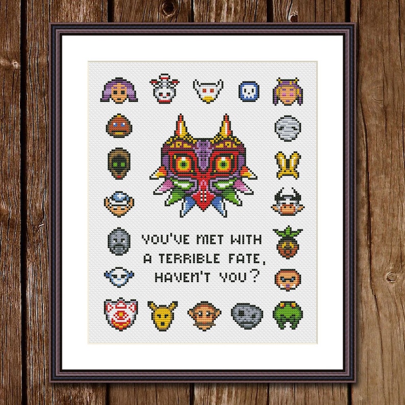 Legend of Zelda Majora's Mask Cross Stitch Pattern PDF Etsy
