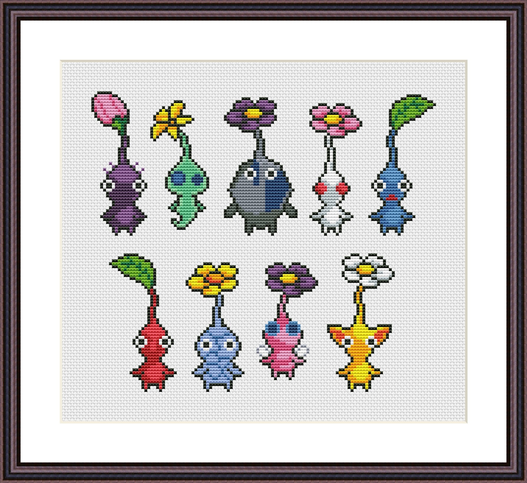 Pikmin Video Game Cross Stitch Pattern PDF Download - Pikmin 4 - Etsy