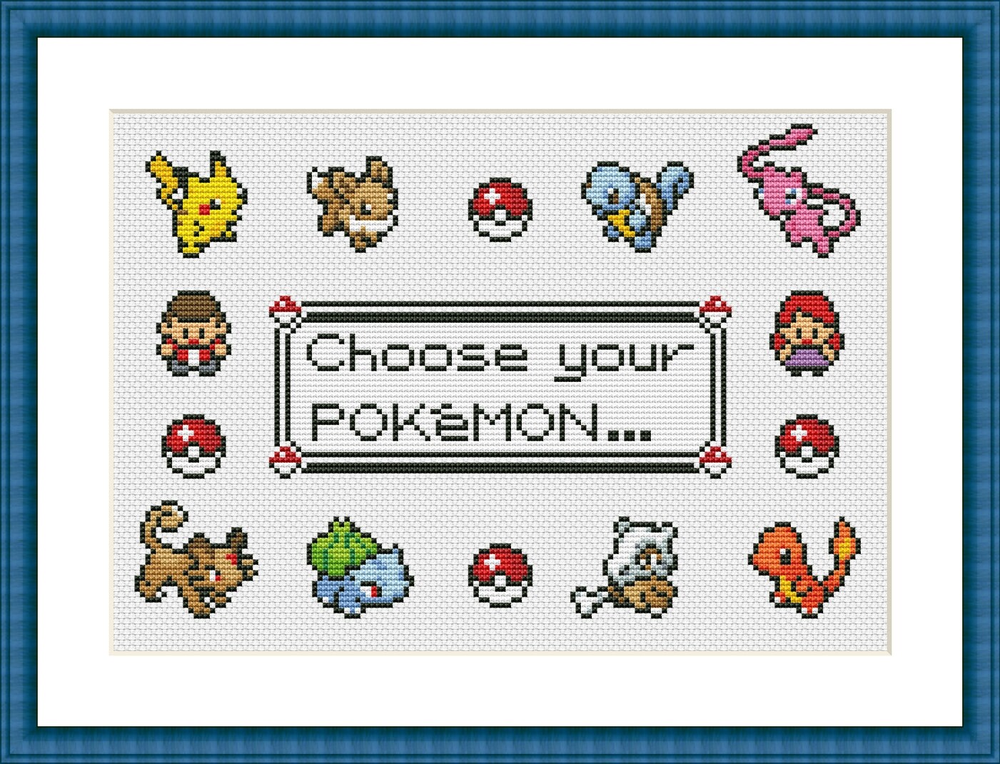 Pokémon Cross Stitch: Bring your favorite Pokémon to life with