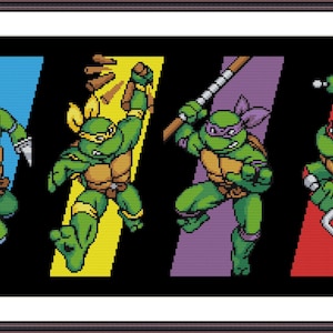Green Team - Video Game - Funny Cross Stitch Pattern PDF