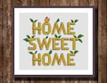 Stardew Valley inspired Home Sweet Home Funny Video Game Cross Stitch Pattern PDF Instant Download