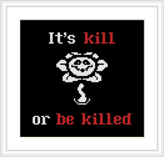 Cross Stitch Pattern Undertale Video Game Sans & Papyrus Funny 