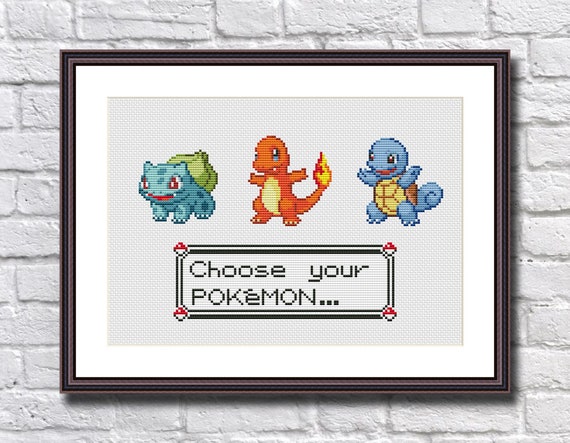 Pokémon Type Chart Cross Stitch Pattern Instant PDF 