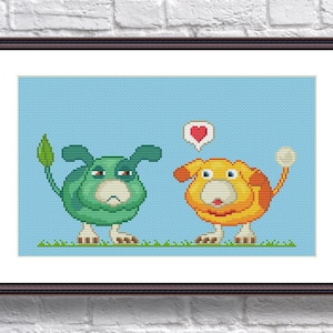 Pikmin Video Game Oatchi & Moss Cross Stitch Pattern PDF Download - pikmin 4
