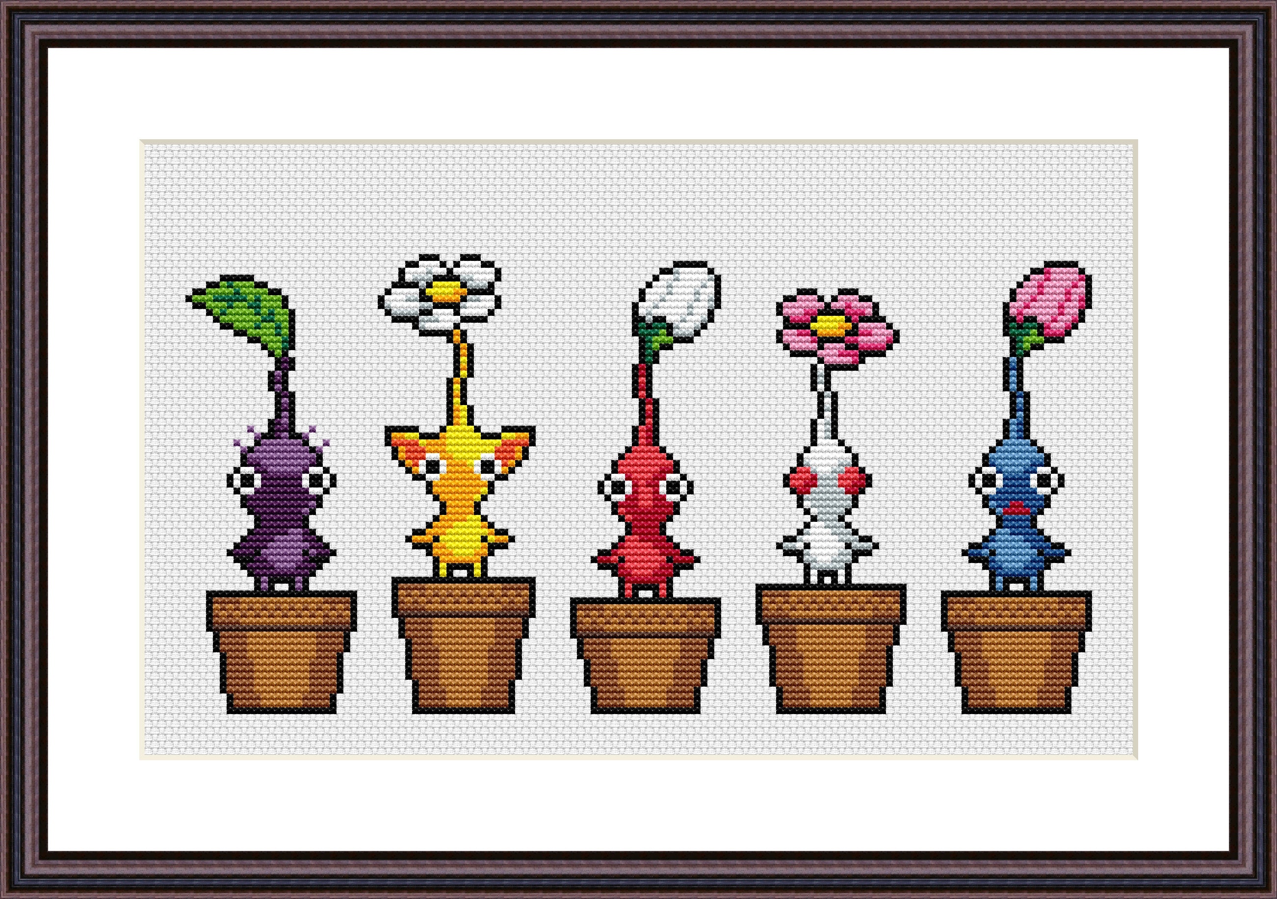 Pikmin Video Game Cross Stitch Pattern PDF Downloadable - Etsy Australia