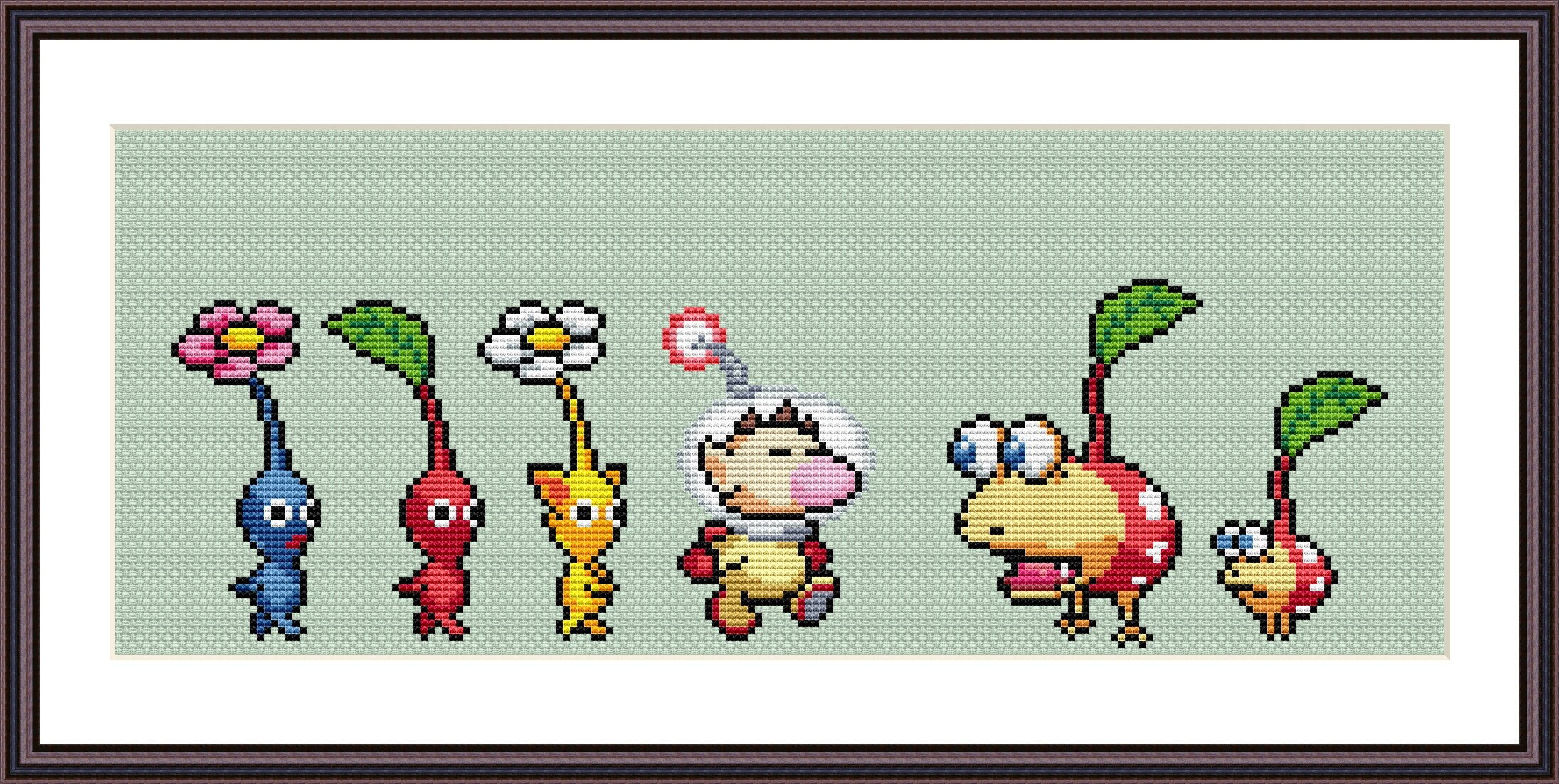 Pikmin Video Game Cross Stitch Pattern PDF Downloadable - Bulborb
