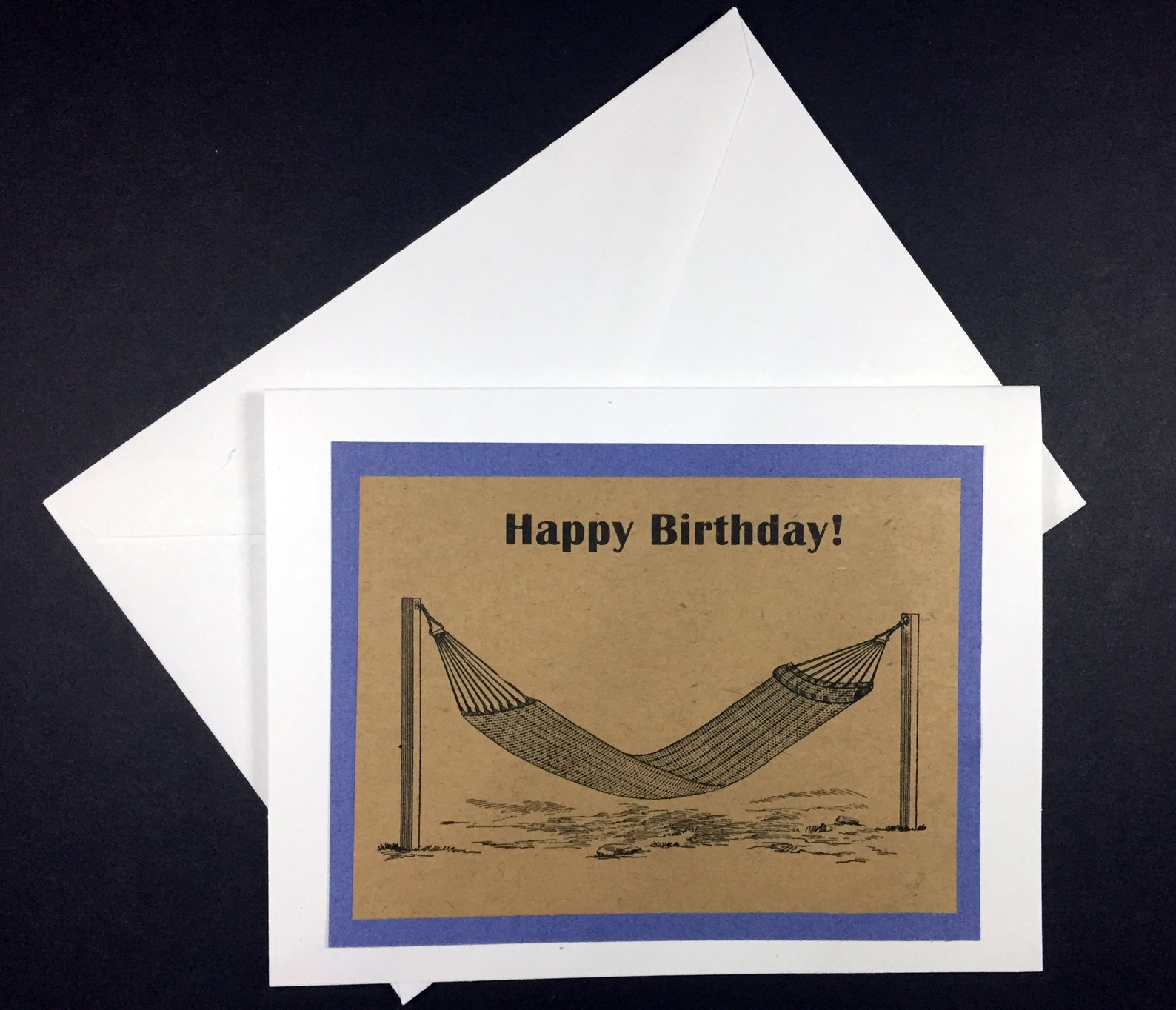 Hammock Birthday Card Outdoor Hammock Relaxation Gothic Etsy