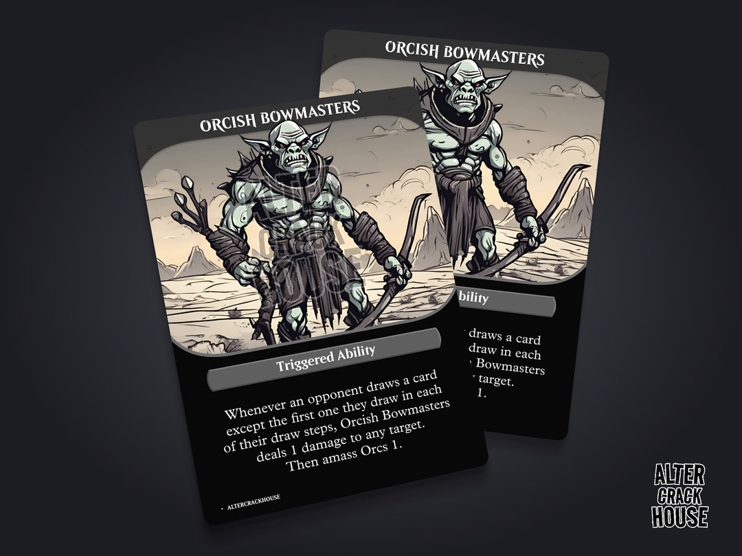 Ob Trigger Token Orcish Bowmasters Trigger MTG Custom Cards, Commander, EDH and CEDH ...