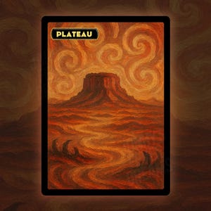 Plateau - PRE-ORDINA - Segnalino Proxy Alterato Dual Land - Carte personalizzate Mtg, Commander, Edh e cEDH Proxy Alterati di Alta Qualità