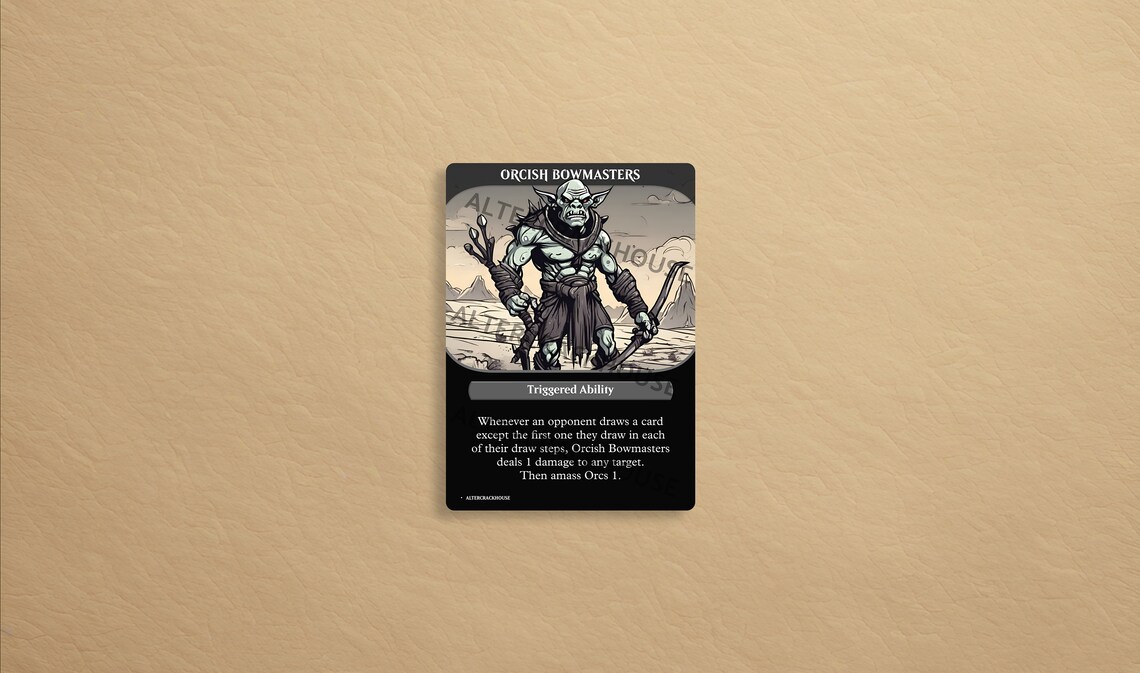 Opponent Trigger Token Orcish Bowmasters Trigger MTG Custom Cards, Commander, EDH and CEDH ...