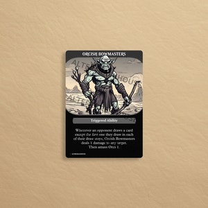 Ob Trigger Token Orcish Bowmasters Trigger MTG Custom Cards, Commander, EDH and CEDH ...