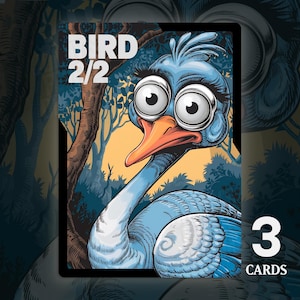 Bird 2/2 Token - 3x Cards - MTG Custom Cards, Commander, Edh and Cedh High Quality Altered Tokens