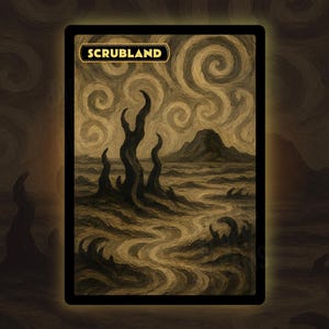 Scrubland - PRE-ORDER - Dual Land Altered Proxy Token - MTG Custom Cards, Commander, EDH en cEDH Hoge kwaliteit Altered Proxy's