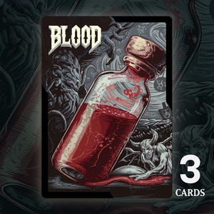 Blood Token - 3x Karten - VORBESTELLUNG - MTG Custom Cards, Kommandant, Edh und Cedh High Quality Altered Tokens