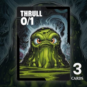Thrull 0/1 Token - 3x Cards - PRE-ORDER - MTG Custom Cards, Commander, Edh and Cedh High Quality Altered Tokens