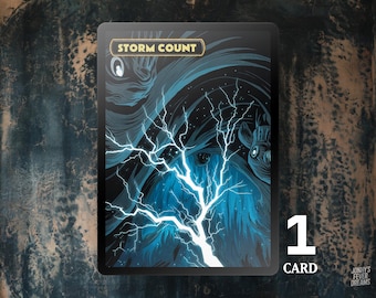 Storm Count Token - Mtg Custom Cards, Commander, Edh and cEDH High Quality Altered Proxies