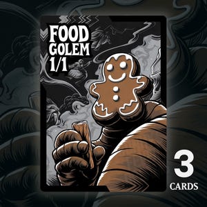 Food Golem MTG Token: Custom Commander Proxy Cards - 3x (PRE-ORDER)