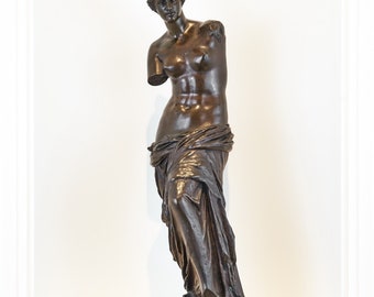 Antique Barbedienne Bronze Venus De Milo Sculpture