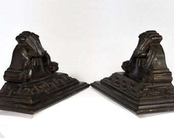 1990s Vintage Carved Brackets- a Pair