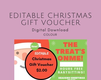 babysitting voucher etsy babysitting coupons