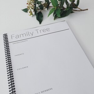 US Letter AUPAIR Family Manual Minimalist Black & White Instant PDF Download image 3