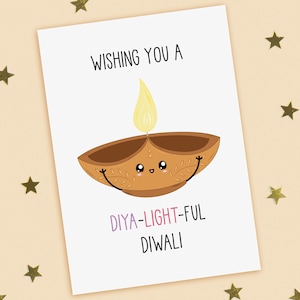 Carte Diwali drôle