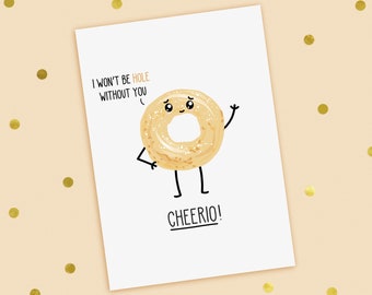 Funny Leaving Card