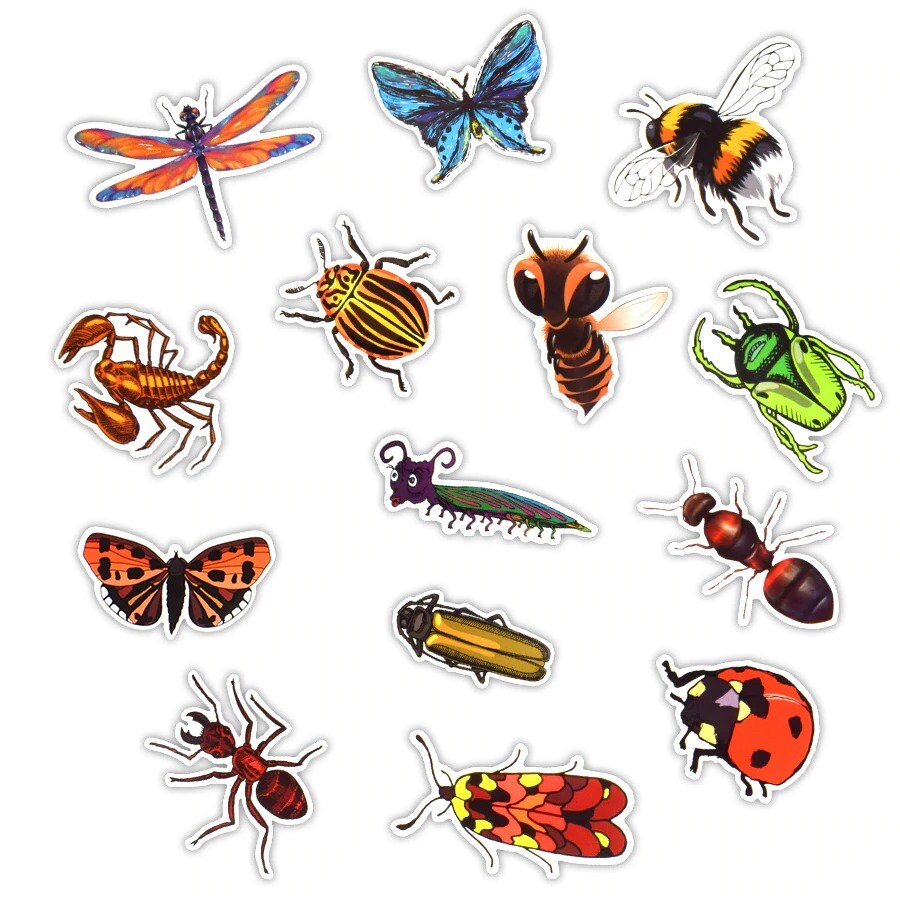 50pcs Animal Insect Stickers Planner Stickers Laptop Etsy