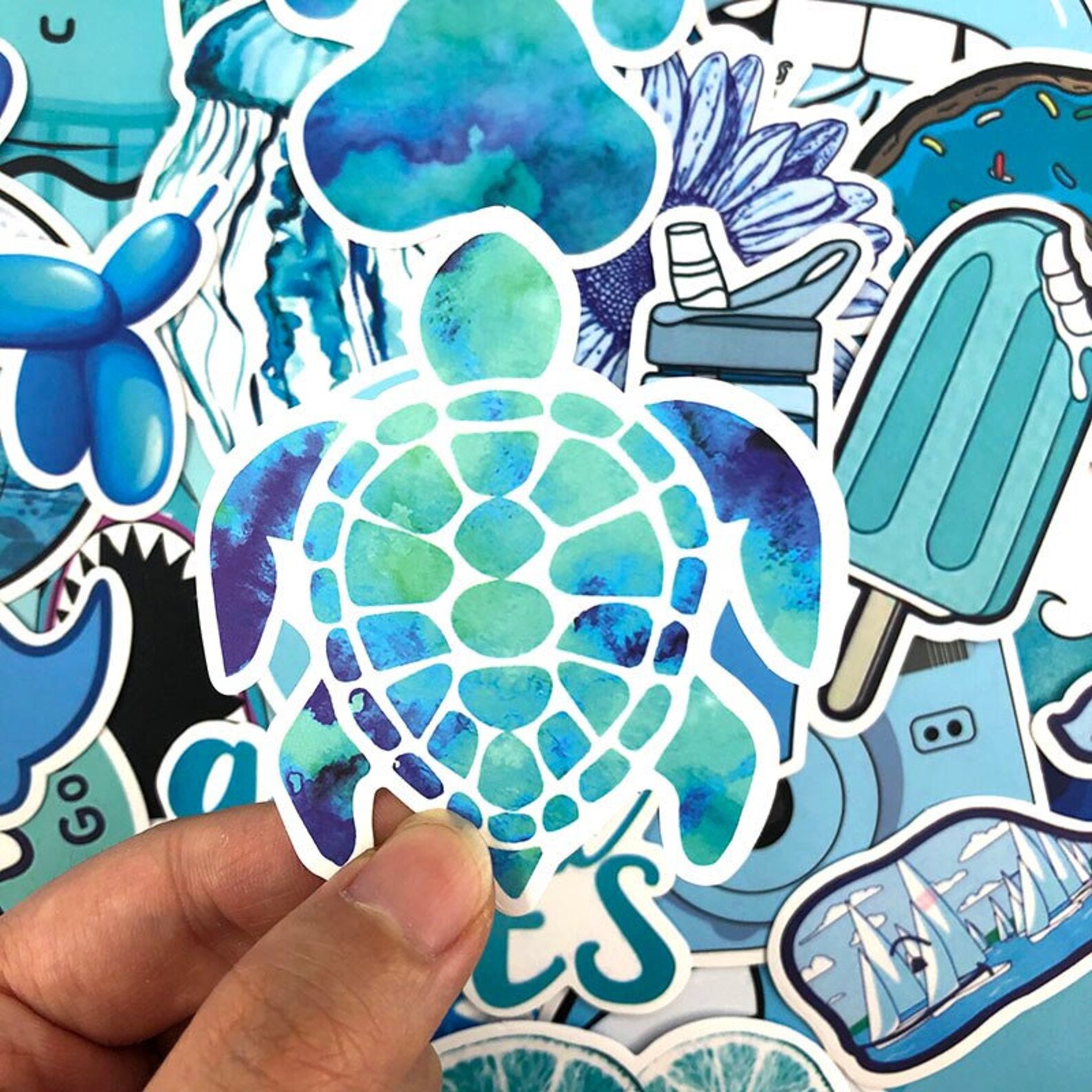 50pcs Ocean Life Stickers Planner Stickers Laptop Etsy
