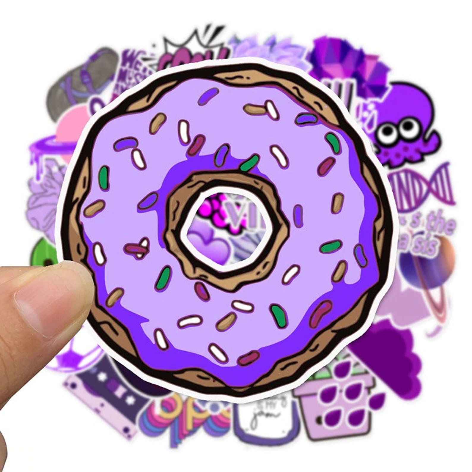 50pcs Purple Girls Stickers Planner Stickers Laptop Etsy