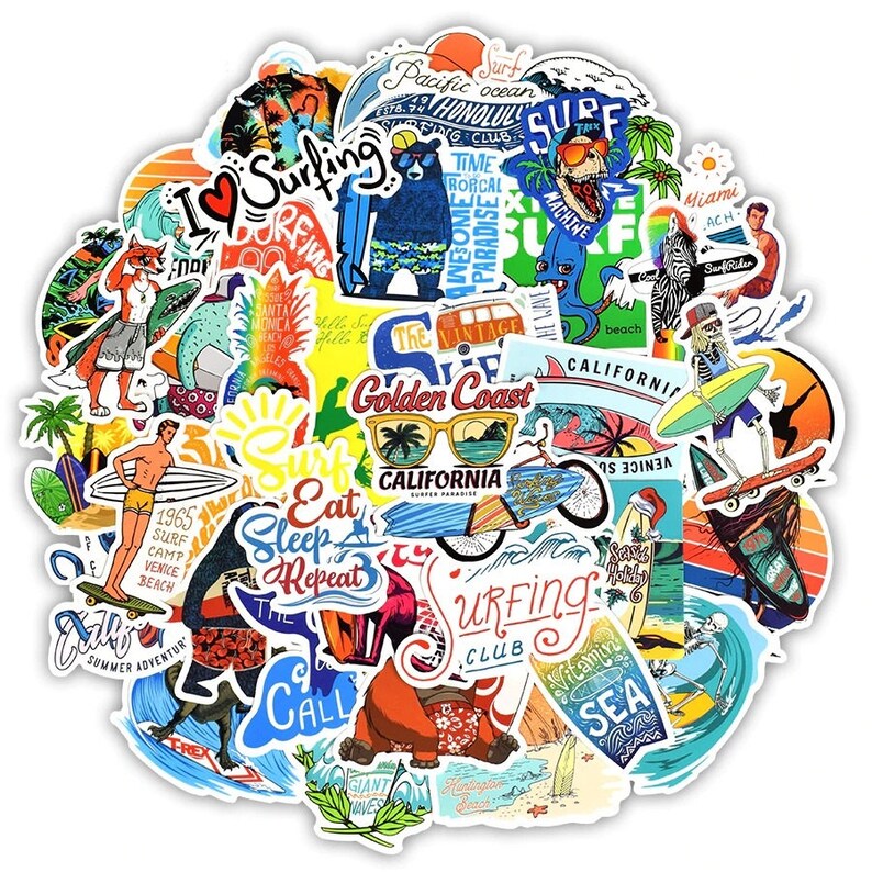 Cool Mixed Stickers Planner Stickers Vinyl Stickers Super Cool Stickers Custom Stickers Sticker Pack 50pcs Laptop Stickers