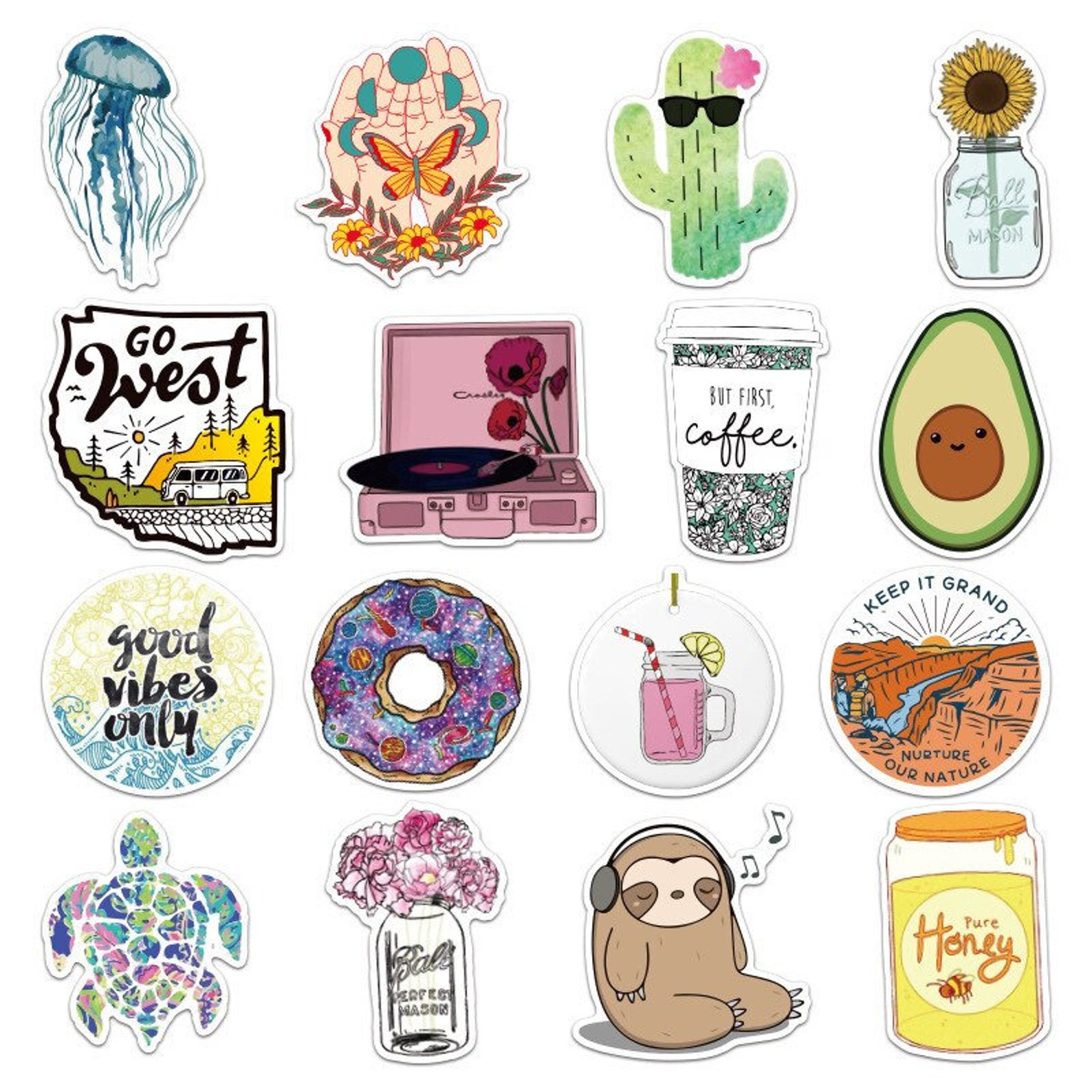100pcs süße Mädchen Aufkleber Sticker LaptopAufkleber Etsy