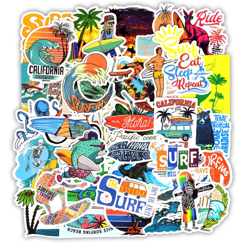 Cool Mixed Stickers Planner Stickers Vinyl Stickers Super Cool Stickers Custom Stickers Sticker Pack 50pcs Laptop Stickers